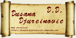 Dušana Đureinović vizit kartica